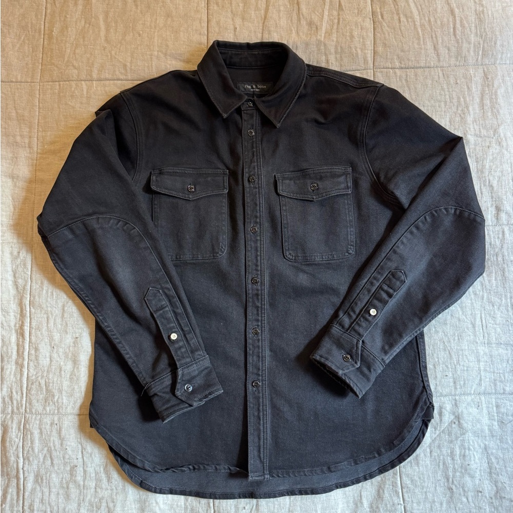 Rag & Bone Black Shirt Jacket